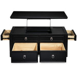 Turner 46" Lift-Top Coffee Table - Black