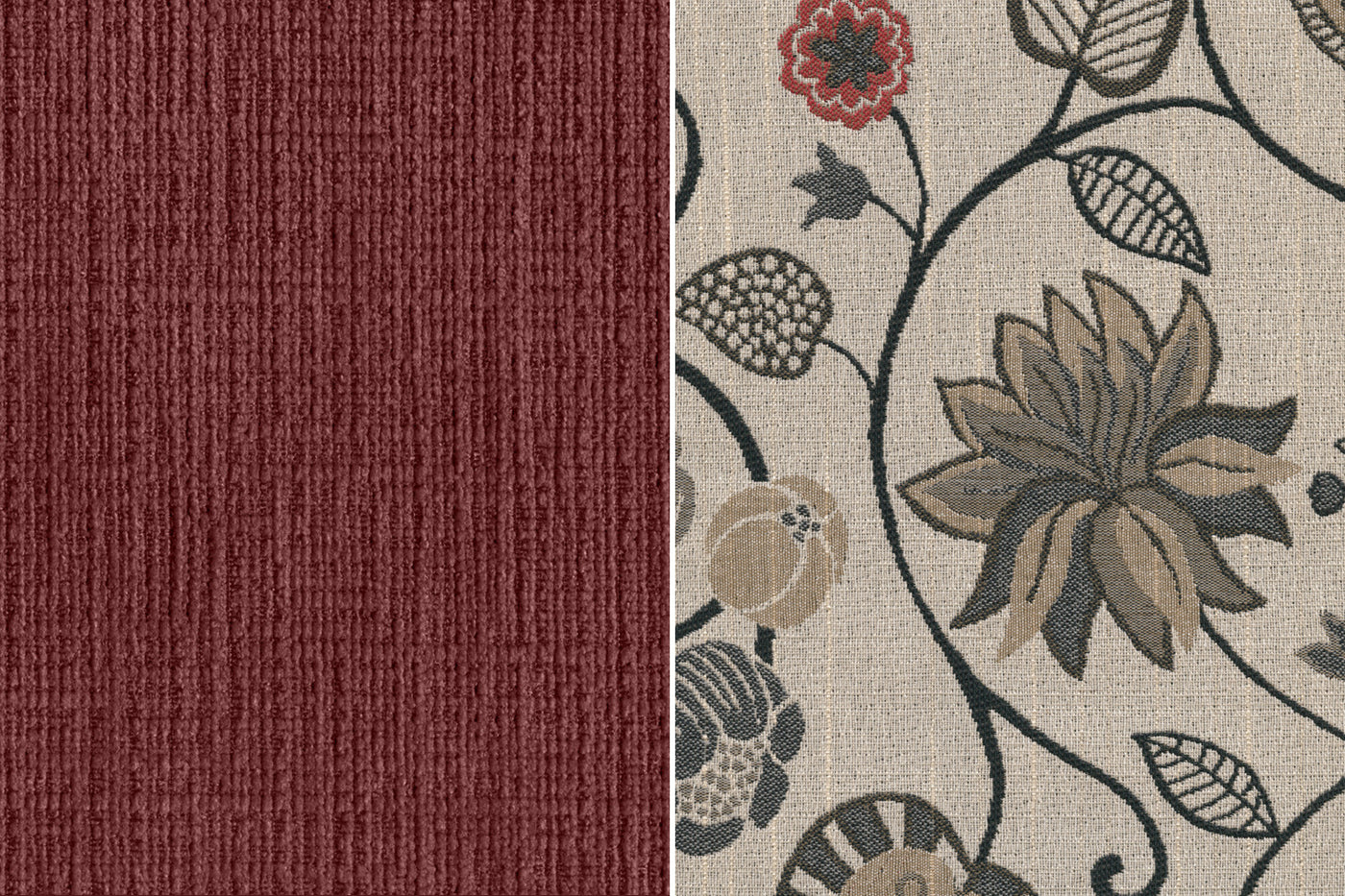 Agnes Sofa and Loveseat Set - Merlot