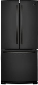 Whirlpool 29.5" 20 Cu. Ft. Black French Door Refrigerator - WRF560SMHB