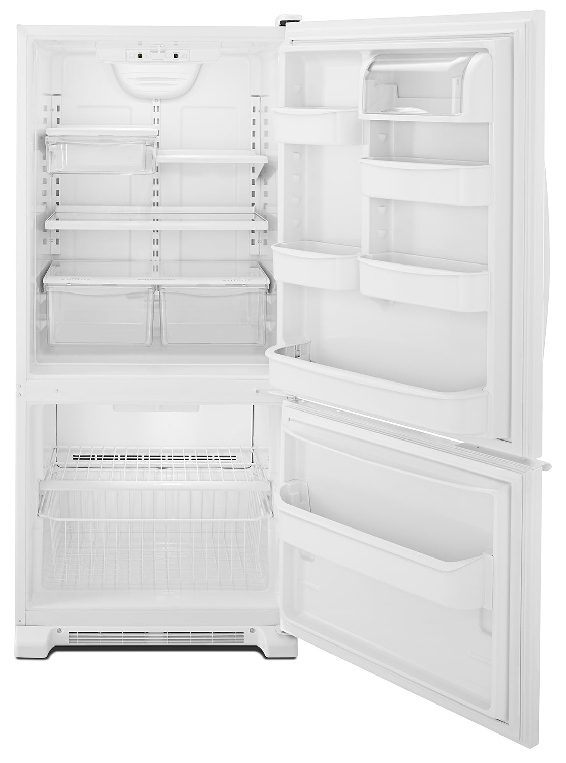 Whirlpool White Bottom-Freezer Refrigerator (18.7 Cu. Ft.) - WRB119WFBW