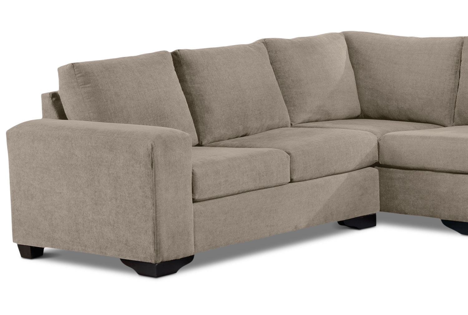 Danielle 3-Piece Sectional with Right-Facing Corner Wedge - Pewter