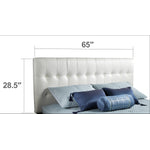Moonlight Adjustable Queen Headboard - White