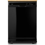 Whirlpool Black Heavy-Duty Portable Dishwasher - WDP370PAHB