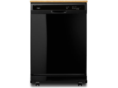 Whirlpool Black Heavy-Duty Portable Dishwasher - WDP370PAHB