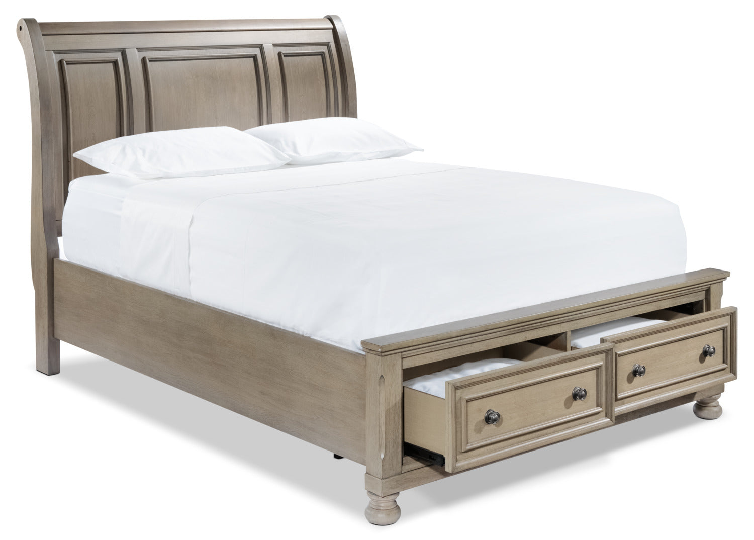 Windchester 3-Piece King Storage Bed - Grey