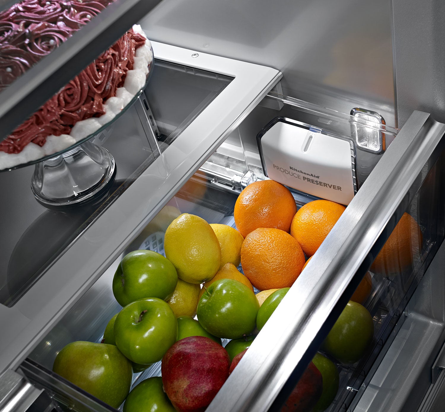 KitchenAid 42.25" 24.2 Cu. Ft. Stainless Steel French Door Refrigerator - KBFN502ESS
