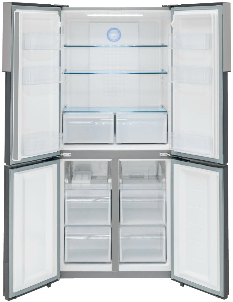 Haier Stainless Steel Counter-Depth French Door Refrigerator (16 Cu. Ft.) - HRQ16N3BGS