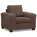 Fava Sofa, Loveseat and Chair Set - Light Brown