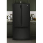 GE Black Counter-Depth French Door Refrigerator (18.6 Cu. Ft.) - GWE19JGLBB