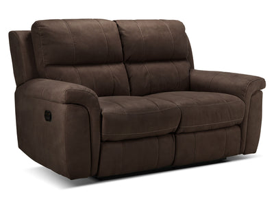 Roarke Reclining Loveseat - Walnut