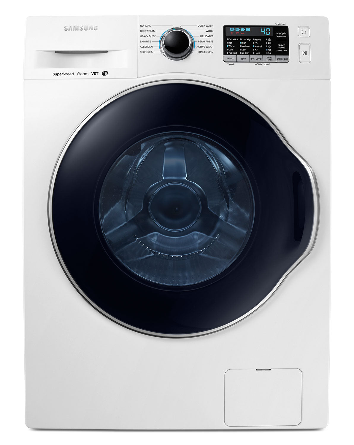Samsung White Front-Load Washer (2.6 Cu. Ft. IEC) - WW22K6800AW/A2