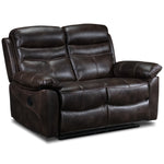 Devon Reclining Sofa and Reclining Loveseat Set - Brown