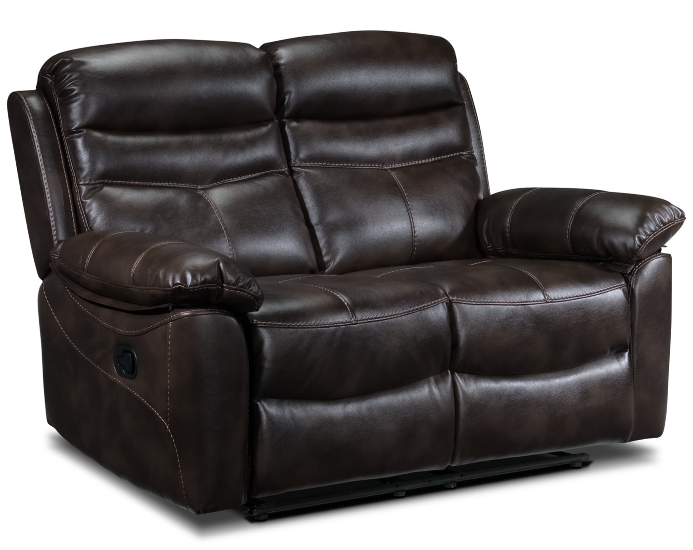 Devon Reclining Sofa and Reclining Loveseat Set - Brown