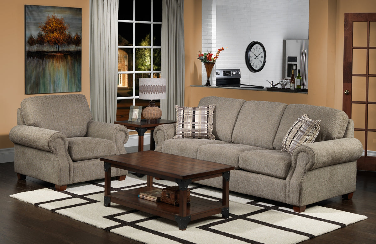 Wellington Coffee Table with 2 End Tables Walnut Leon's