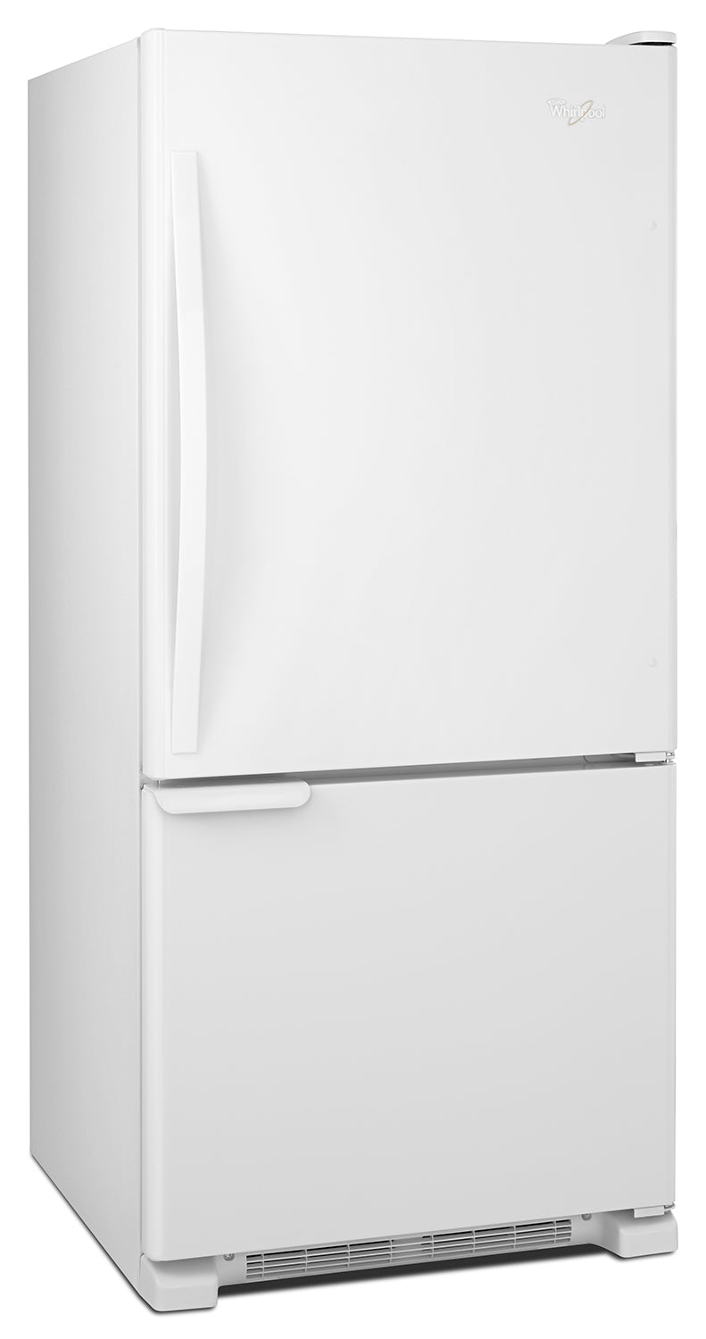 Whirlpool White Bottom-Freezer Refrigerator (18.7 Cu. Ft.) - WRB119WFBW