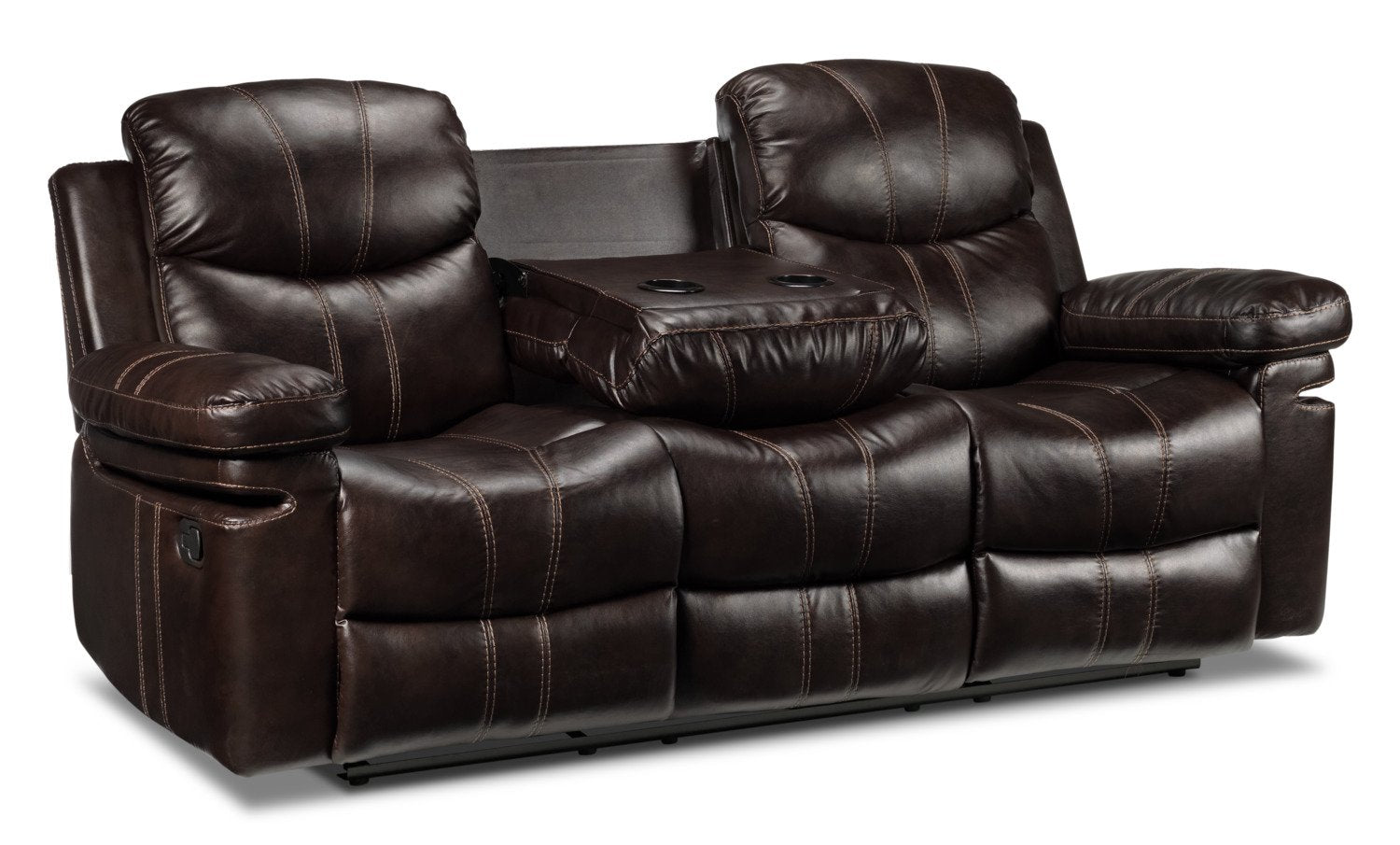 Barcelona II Reclining Sofa - Dark Brown