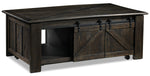 Gable 50" Lift-Top Coffee Table - Weathered Charcoal