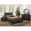 Cinema 6-Piece King Storage Bedroom Package - Charcoal