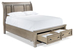 Windchester 3-Piece Queen Storage Bed - Grey