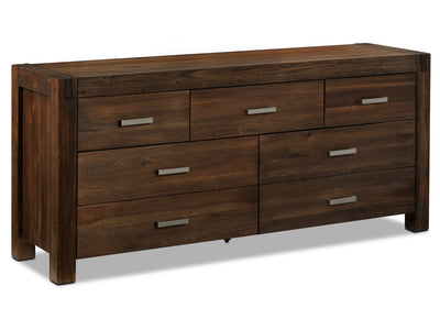 Birmingham 7 Drawer Dresser - Dark Oak