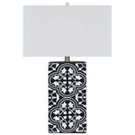 Catalina 27" Table Lamp - Black and White