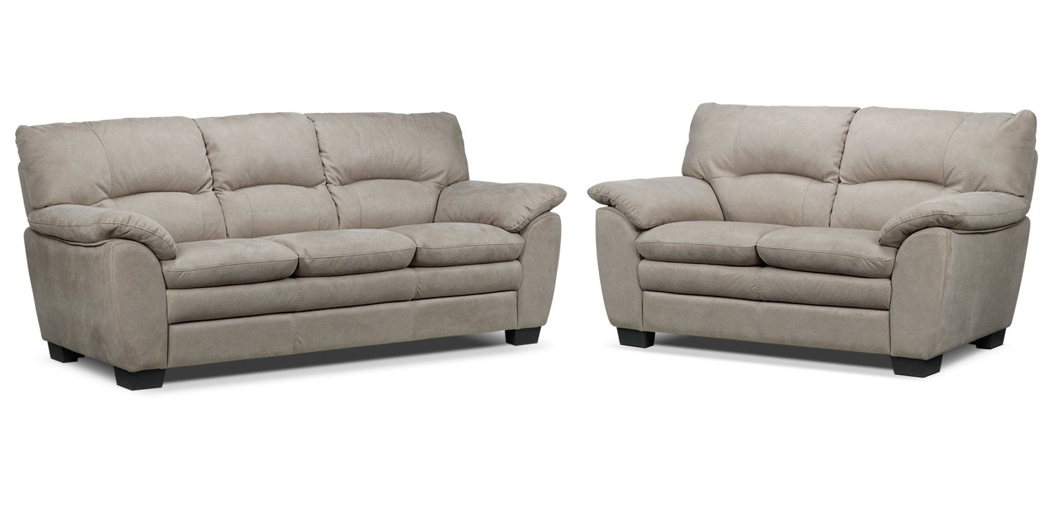 Kelleher Sofa and Loveseat Set - Beige