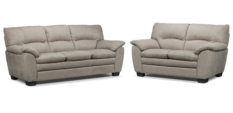 Kelleher Sofa and Loveseat Set - Beige