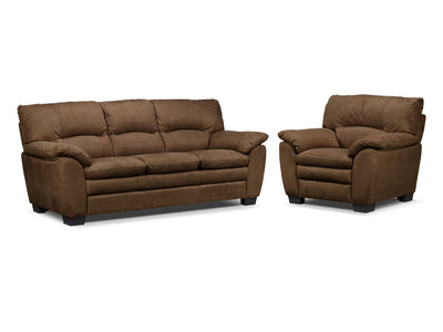 Kelleher Sofa and Chair Set - Hazelnut