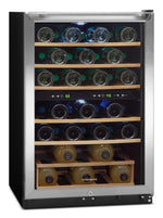 Frigidaire Stainless Steel 38-Bottle, Two-Zone Wine Cooler - FFWC38C2QS