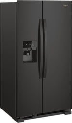 Whirlpool 35.13" 25 Cu. Ft. Black Side-by-Side Refrigerator - WRS325SDHB