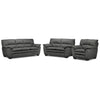 Kelleher Sofa, Loveseat and Chair Set - Charcoal
