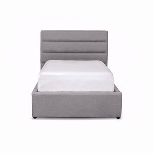 Kalasin Upholstered Platform King Bed - Grey/Beige