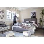 Kalasin Upholstered Platform Full Bed - Grey/Beige
