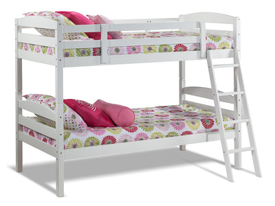 Charlie Twin Bunk Bed - White