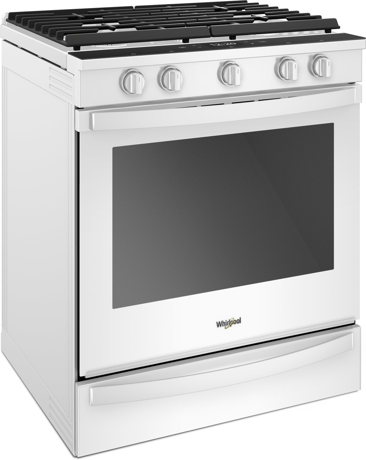 Whirlpool White Slide-In Gas True Convection Range (5.8 Cu. Ft) - WEG750H0HW