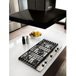 KitchenAid Black Stainless Steel 36" 600 CFM Island-Mount Canopy Range Hood - KVIB606DBS