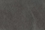 Stampede Leather Ottoman - Charcoal