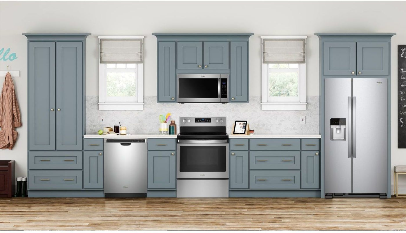 Whirlpool Monochromatic Stainless Steel Side-by-Side Refrigerator (25 Cu. Ft.) - WRS335SDHM