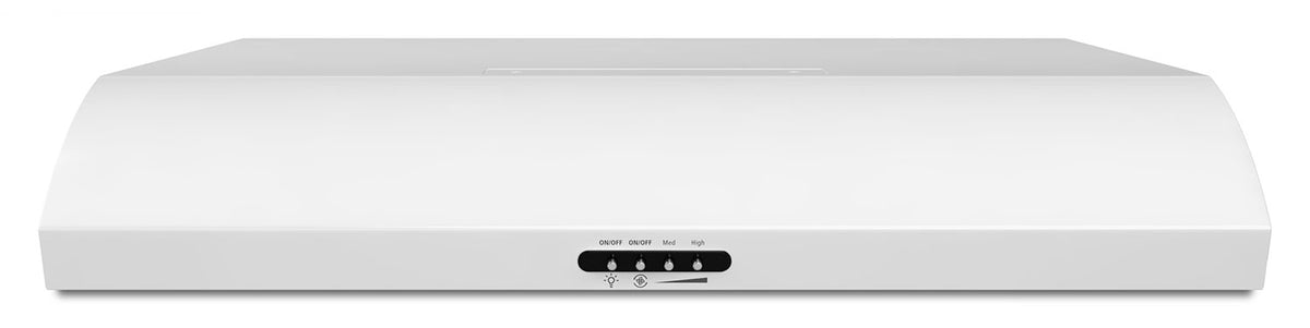 Whirlpool White 30" 350 CFM Range Hood - UXT5230BDW