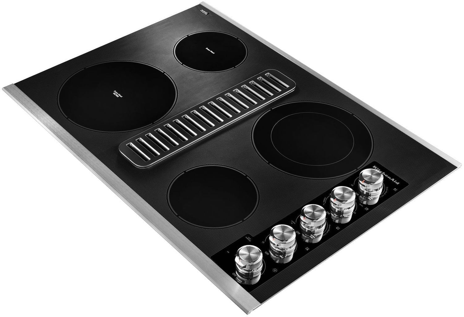 KitchenAid Stainless Steel 30" Electric Downdraft Cooktop - KCED600GSS