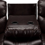 Barcelona II Reclining Sofa - Dark Brown
