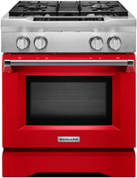 KitchenAid Signature Red Slide-In Dual Fuel True Convection Range (4.1 Cu. Ft.) - KDRS407VSD