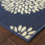 Lagoon W8327LL Floral Indoor/Outdoor Area Rug (7'10"X10'10")