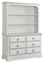 Riley Hutch Bookcase - Brushed White