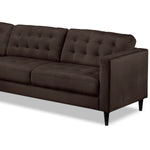 Paragon 2-Piece Sectional with Left-Facing Chaise - Dark Chocolate