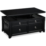 Turner 46" Lift-Top Coffee Table - Black