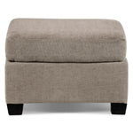 Fava Ottoman - Pewter