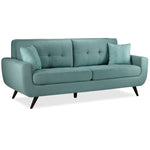 Julian Sofa and Loveseat Set - Teal