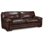 Stampede Leather Sofa - Coffee