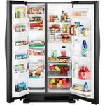 Whirlpool Black Side-by-Side Refrigerator (25 Cu. Ft.) - WRS315SNHB